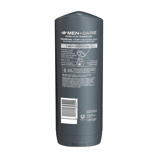 Dove Men+Care Elements Body Wash, 18 OZ