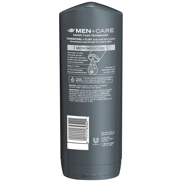 Dove Men+Care Elements Body Wash, 18 OZ