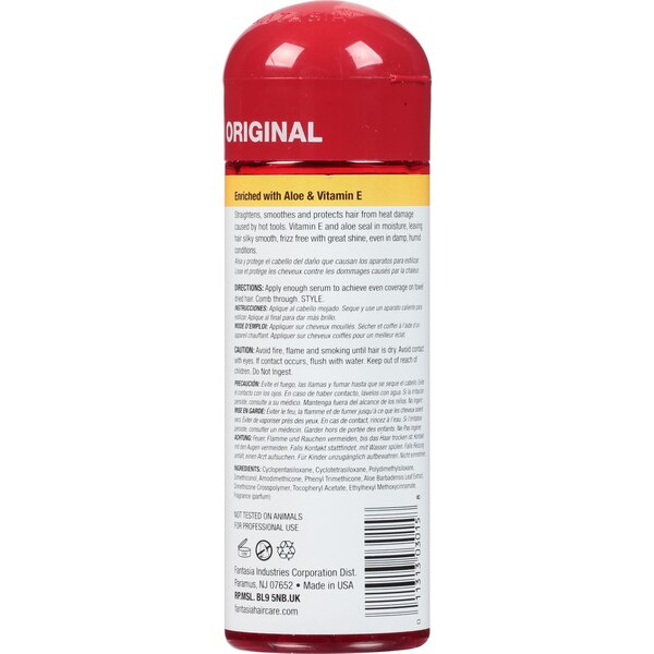 Fantasia Hair Polisher Heat Protector, Straightening Serum
