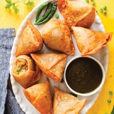 Deep Indian Kitchen, Potato & Pea Samosa, 12 oz, thumbnail image