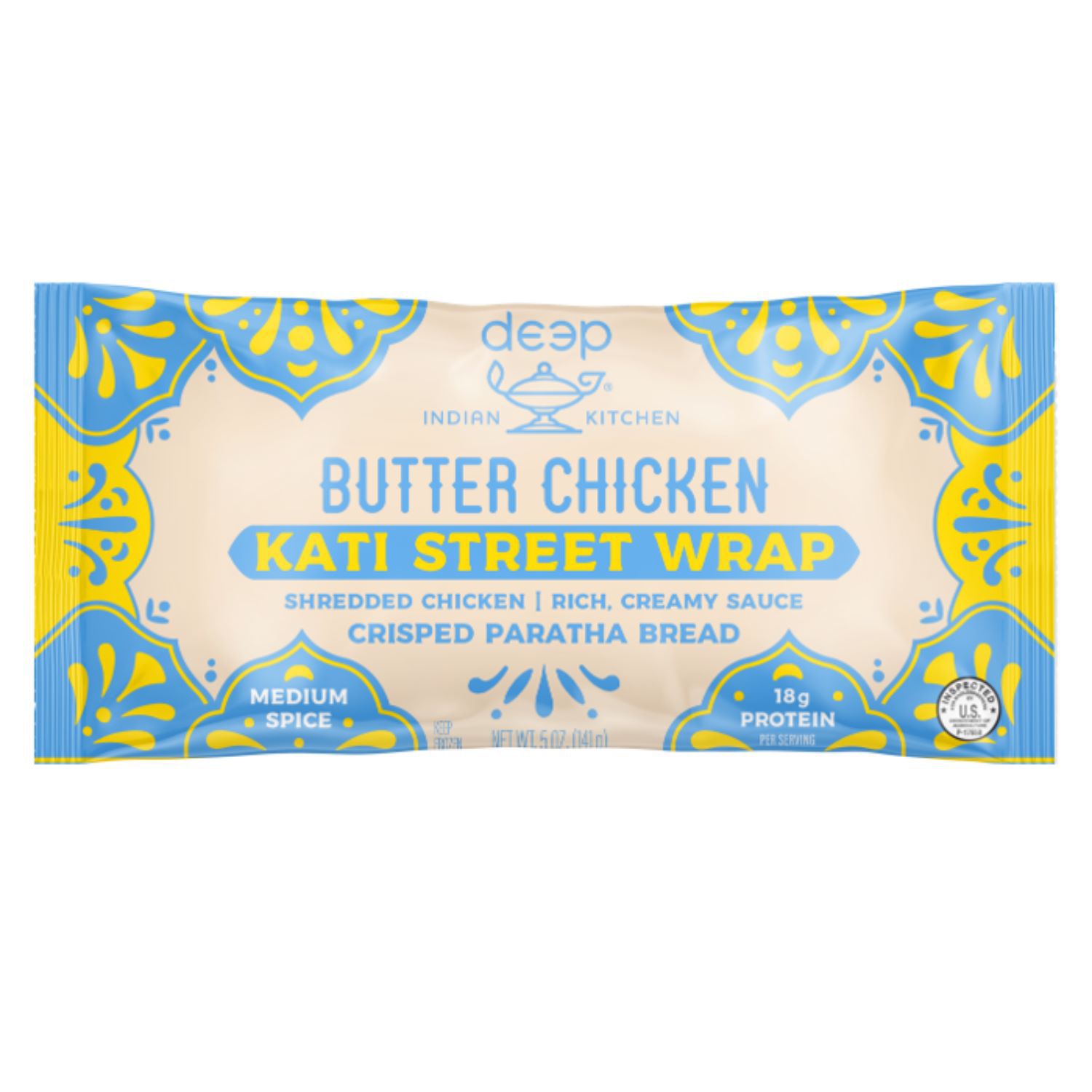Deep Indian Kitchen, Butter Chicken Kati Street Wrap, 1.5 oz