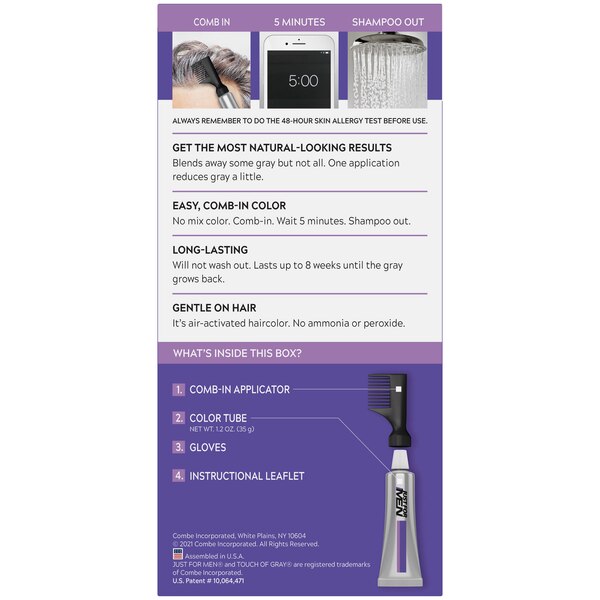 Just For Men Touch of Gray Instant Gray Blending Hair Color