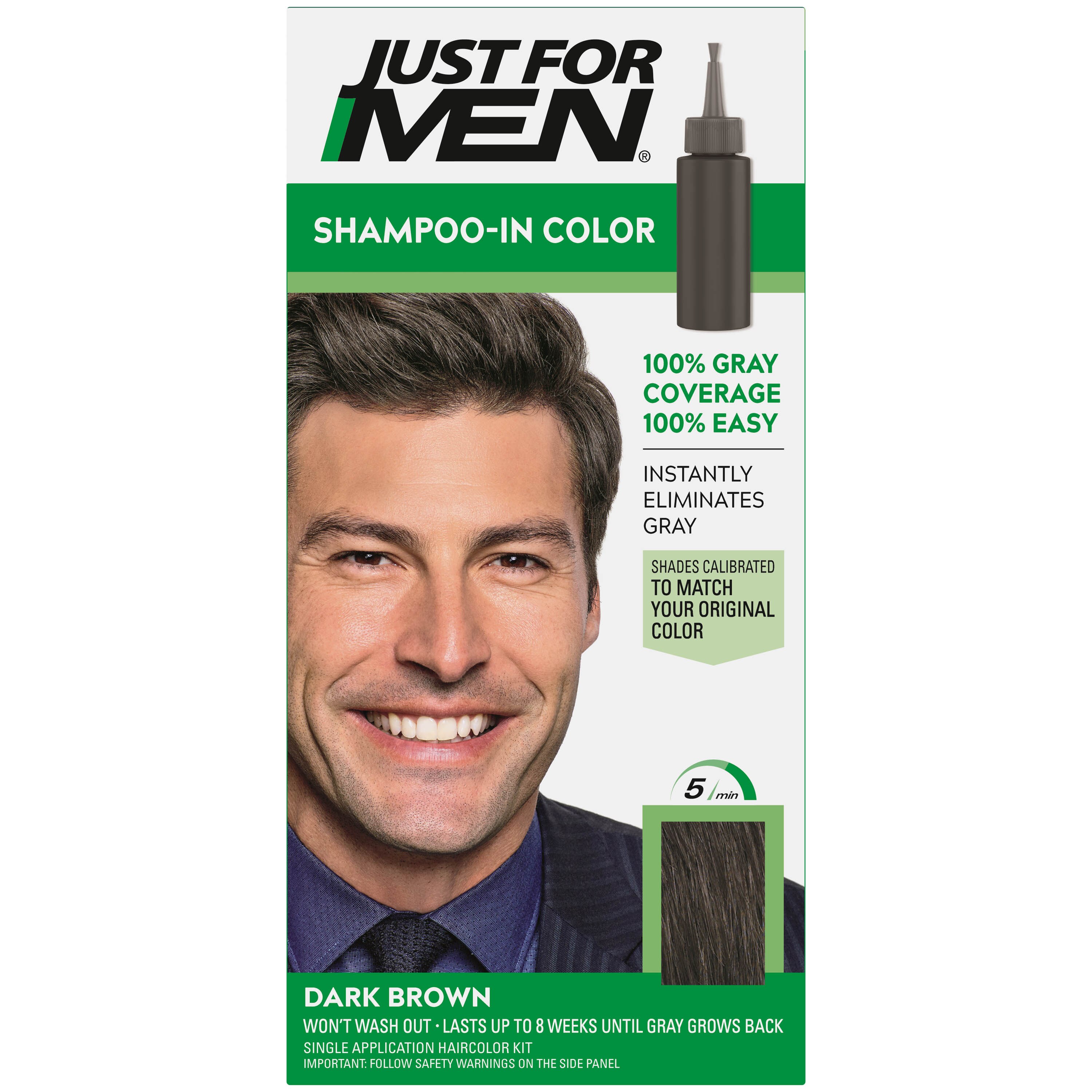 Just For Men Shampoo-In Color, Gray Hair Coloring for Men | Pick Up In  Store TODAY at CVS