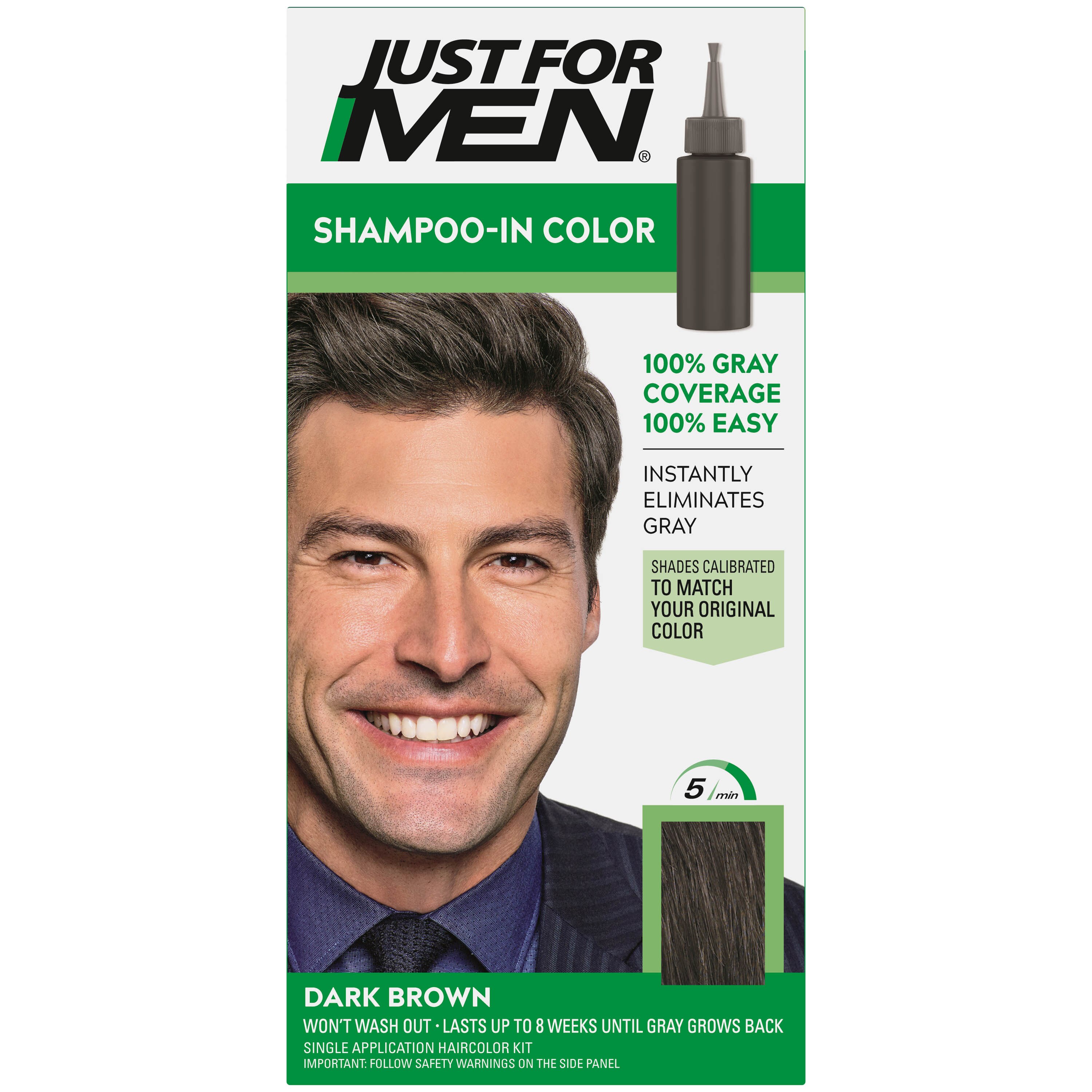 Just For Men Shampoo-In Color, Gray Hair Coloring for Men | Pick Up In Store TODAY at CVS Just For Men Shampoo-In Color, Gray Hair Coloring for Men | Pick Up In Store TODAY at CVS