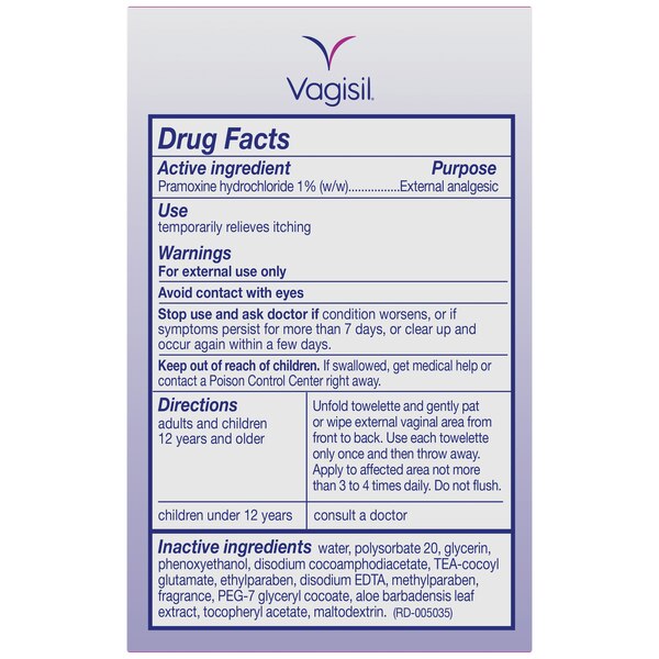 Vagisil Anti-Itch Medicated Wipes, Maximum Strength
