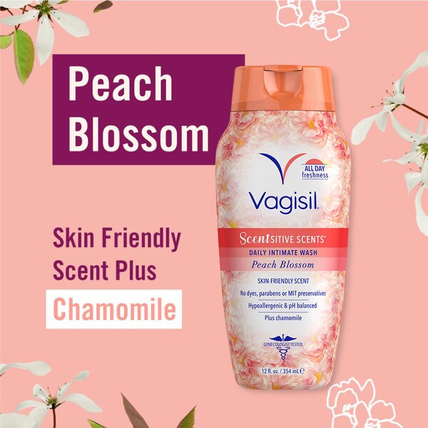 Vagisil Scentsitive Scents Plus Daily Intimate Vaginal Wash, 12 OZ