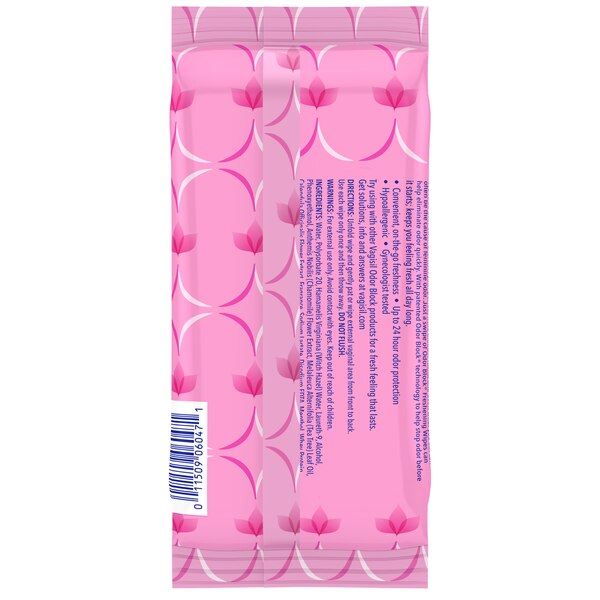 Vagisil Odor Block Daily Freshening Wipes, 20 CT