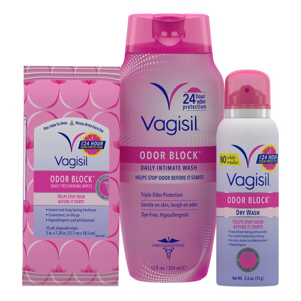 Vagisil Odor Block Dry Wash, 2.6 OZ