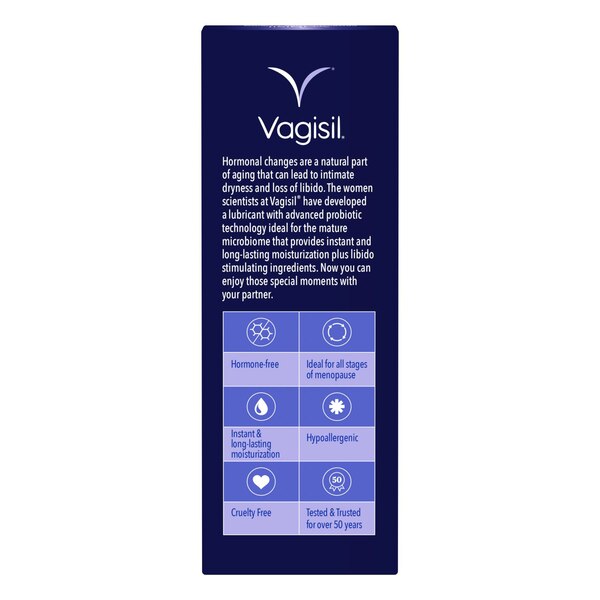 Vagisil Menopause Support Probiotic Lube + Libido, 1.76 OZ