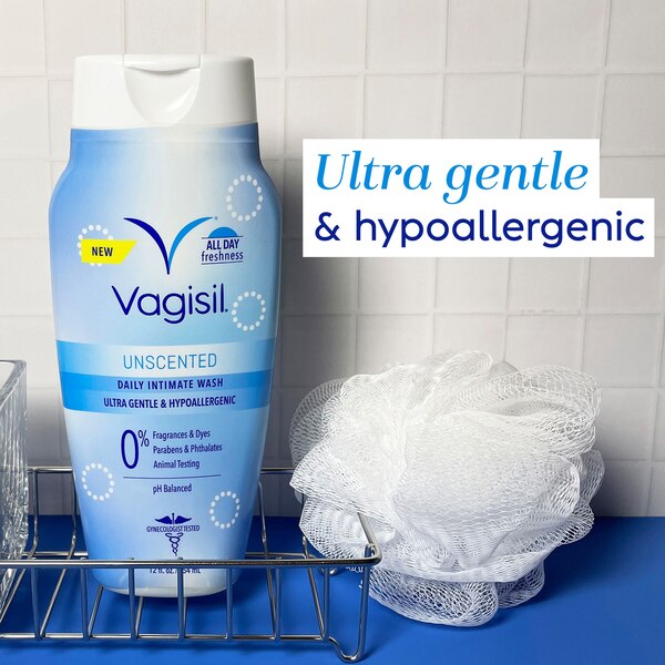 Vagisil Daily Intimate Wash, Unscented, 12 OZ
