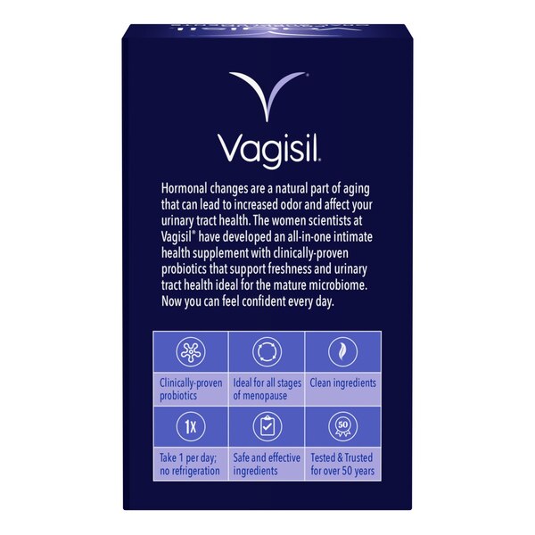 Vagisil Menopause Support Probiotic Oral Supplements, 30 CT