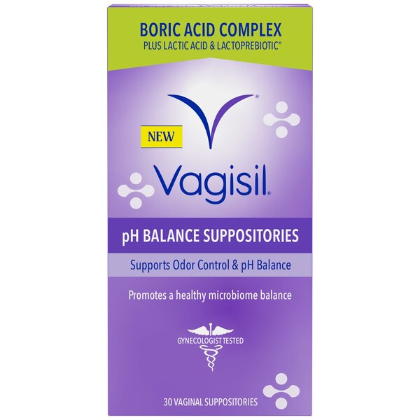Vagisil pH Balance Suppositories, 30 CT