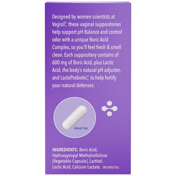 Vagisil pH Balance Suppositories, 30 CT