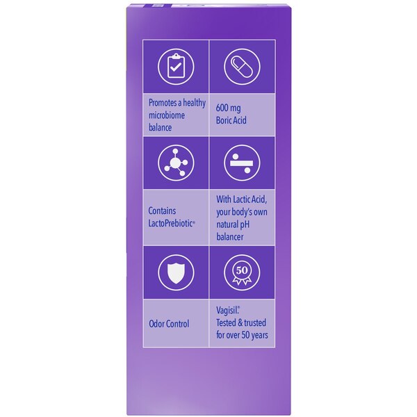 Vagisil pH Balance Suppositories, 30 CT