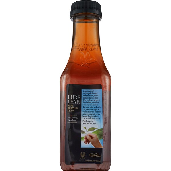 Pure Leaf, Real Brewed Tea Unsweetened Tea, Single Bottle, 18.5 oz