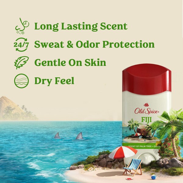 Old Spice 48-Hour Antiperspirant & Deodorant Stick, Fiji