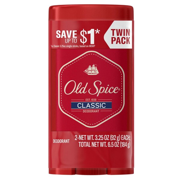 Old Spice Classic 24-Hour Deodorant Stick