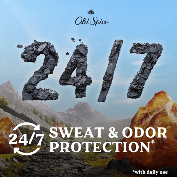Old Spice Antiperspirant & Deodorant Stick, Volcano + Charcoal, 2.6 OZ