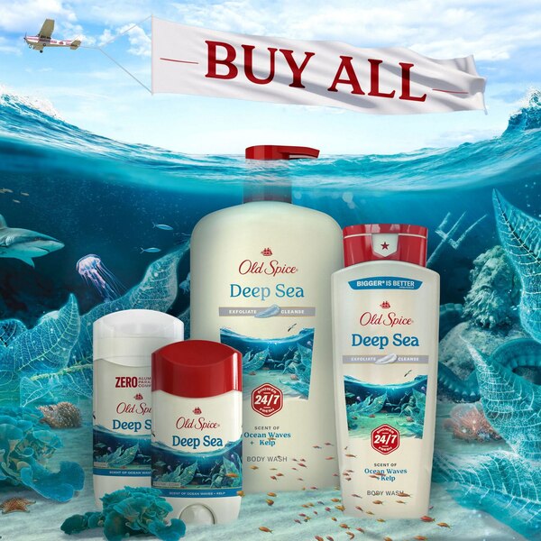 Old Spice Deodorant Stick, Deep Sea, 3 OZ