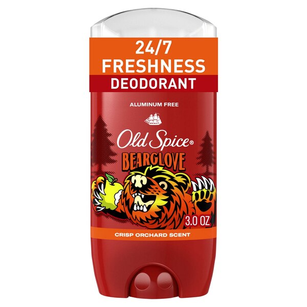 Old Spice Aluminum Free Deodorant, Bearglove Crisp Orchard, 3 OZ