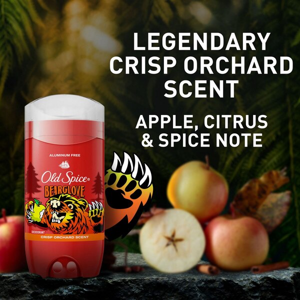Old Spice Aluminum Free Deodorant, Bearglove Crisp Orchard, 3 OZ