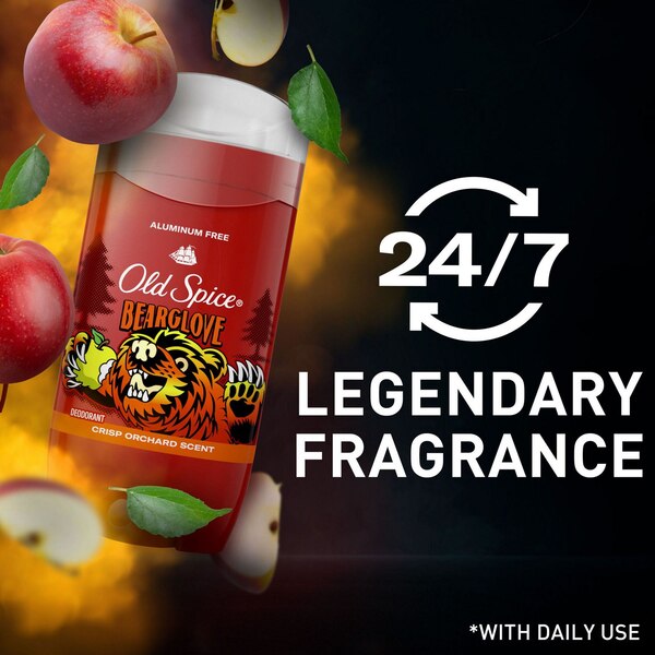 Old Spice Aluminum Free Deodorant, Bearglove Crisp Orchard, 3 OZ