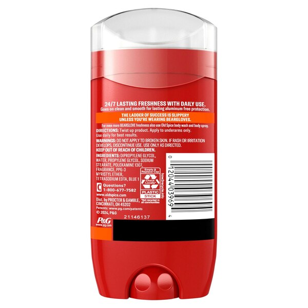 Old Spice Aluminum Free Deodorant, Bearglove Crisp Orchard, 3 OZ