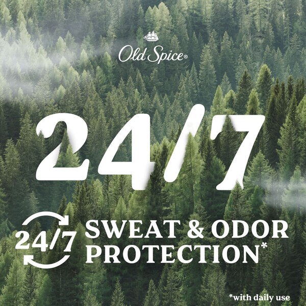 Old Spice All Day Antiperspirant & Deodorant Stick, Timber with Sandalwood, 2.6 OZ, 2 Pack