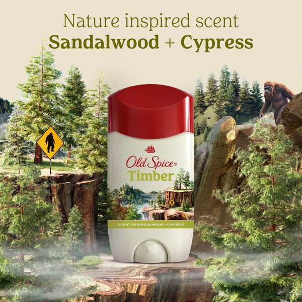 Old Spice All Day Antiperspirant & Deodorant Stick, Timber with Sandalwood, 2.6 OZ, 2 Pack