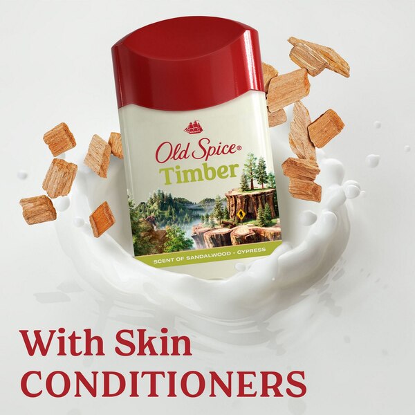 Old Spice All Day Antiperspirant & Deodorant Stick, Timber with Sandalwood, 2.6 OZ, 2 Pack