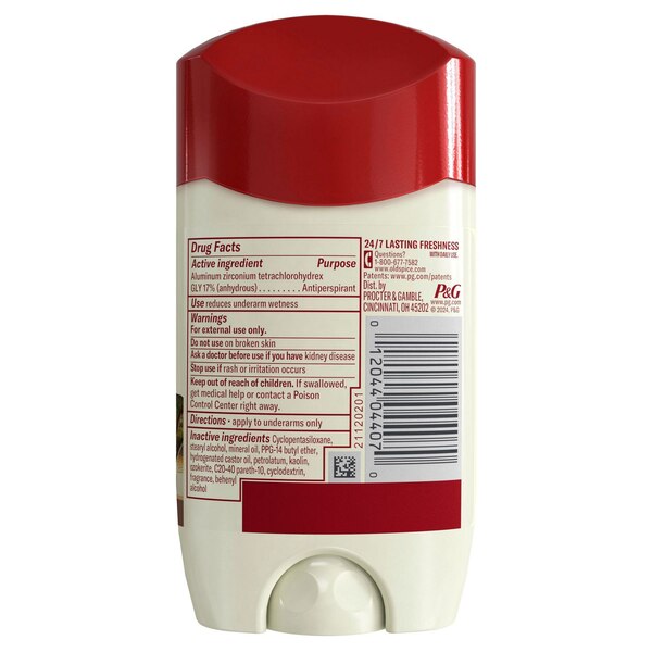 Old Spice All Day Antiperspirant & Deodorant Stick, Oasis, 2.6 OZ