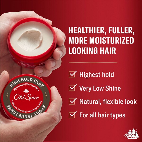 Old Spice High Hold Hair Styling Clay, 2.22 OZ