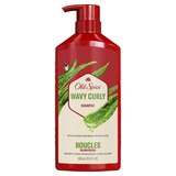 Old Spice Wavy Curly Shampoo, Aloe, 21.9 OZ, thumbnail image
