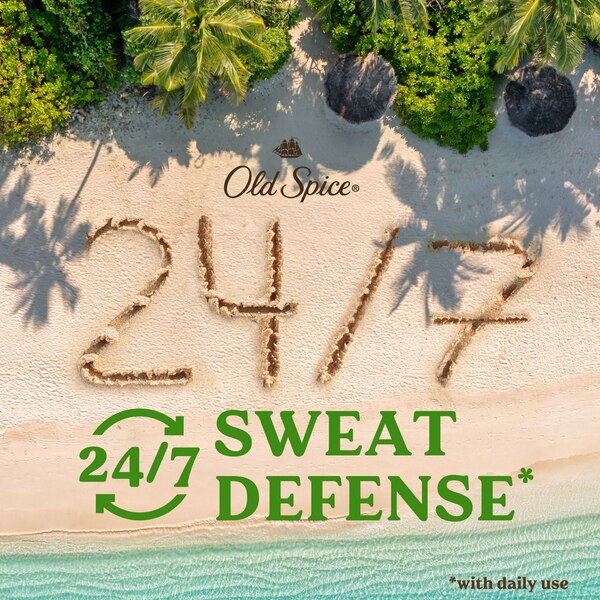 Old Spice Sweat Defense Antiperspirant & Deodorant Stick, Fiji, 2.6 OZ