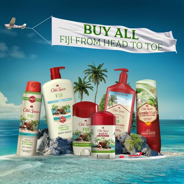 Old Spice Sweat Defense Antiperspirant & Deodorant Stick, Fiji, 2.6 OZ