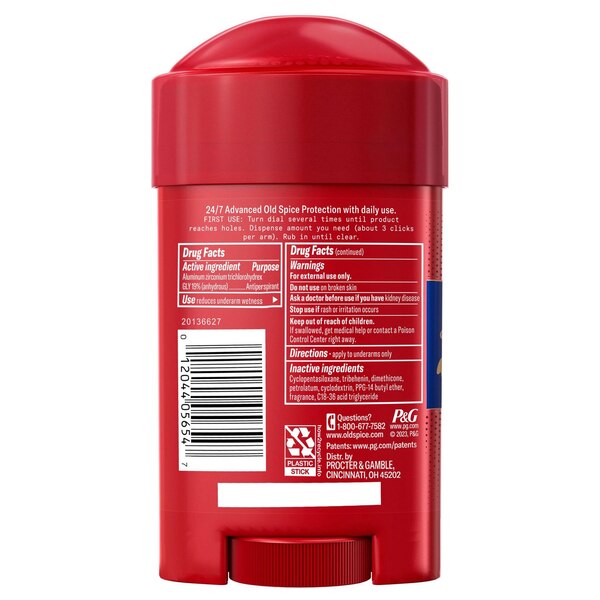 Old Spice Sweat Defense Antiperspirant & Deodorant Stick, Captain, 2.6 OZ
