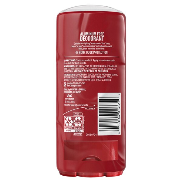 Old Spice High Endurance Deodorant Stick, Pure Sport, 3.4 OZ, 2 Pack