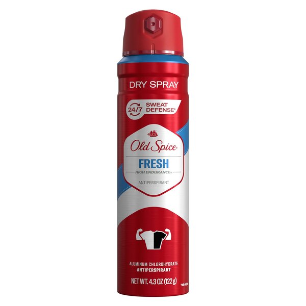 Old Spice High Endurance Antiperspirant & Deodorant Spray, Fresh, 4.3 OZ