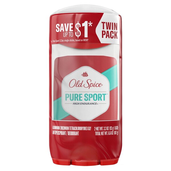 Old Spice High Endurance Antiperspirant & Deodorant Stick, Pure Sport