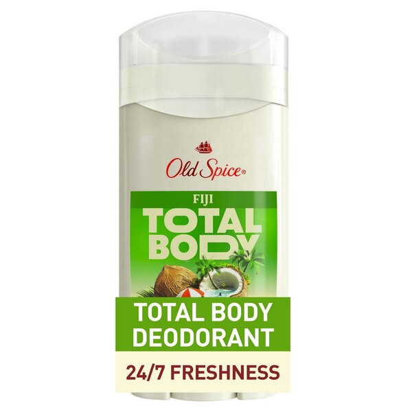 Old Spice Total Body Deodorant Stick, Fiji, 3 OZ