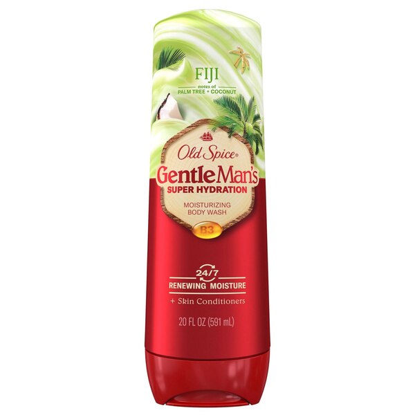 Old Spice Gentlemen's Blend Mind & Body Moisturizing Body Wash, Fiji, 20 OZ