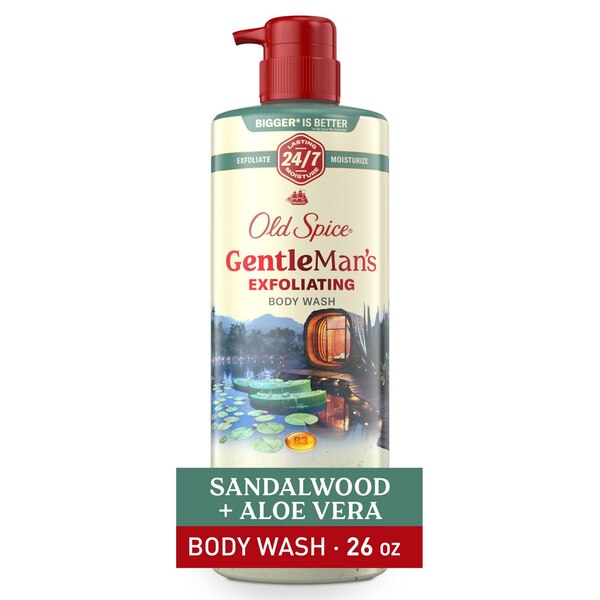 Old Spice Gentlemen's Blend Body Wash, Sandalwood & Aloe Vera, 26 OZ