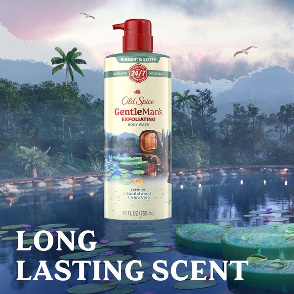 Old Spice Gentlemen's Blend Body Wash, Sandalwood & Aloe Vera, 26 OZ