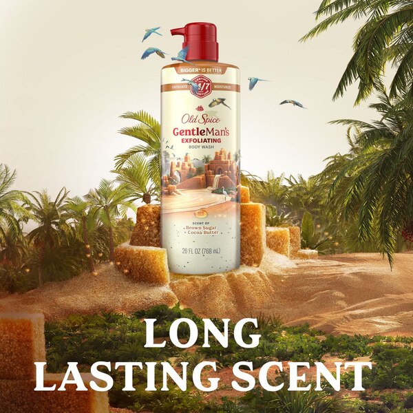 Old Spice Gentlemen's Blend Body Wash, Brown Sugar & Cocoa Butter, 26 OZ