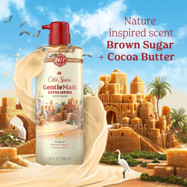 Old Spice Gentlemen's Blend Body Wash, Brown Sugar & Cocoa Butter, 26 OZ