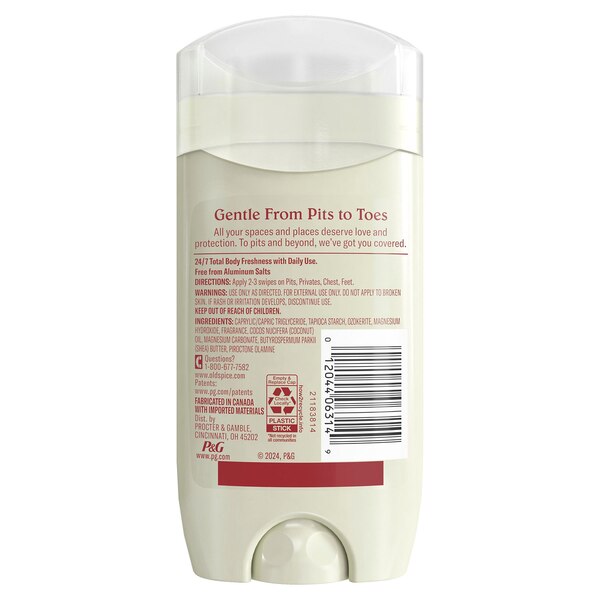 Old Spice Total Body Deodorant, Black Cherry Bourbon, 3 OZ