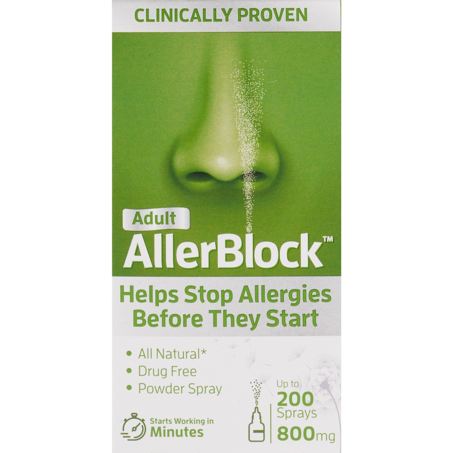 AllerBlock Adult Powder Nasal Spray, 1 CT