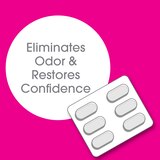 vH essentials Vaginal Odor pH Balanced Treatment Tablets - 6 Tablets With Applicator, thumbnail image