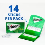Trident Sugar Free Gum, Spearmint, 14 ct, thumbnail image