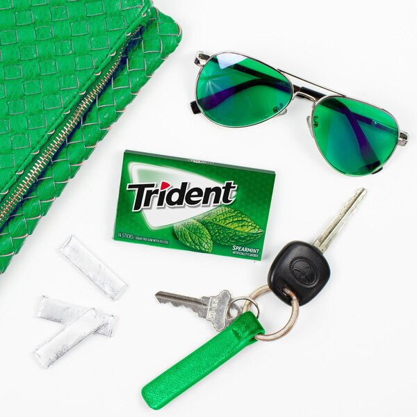 Trident Sugar Free Gum, Spearmint, 14 ct